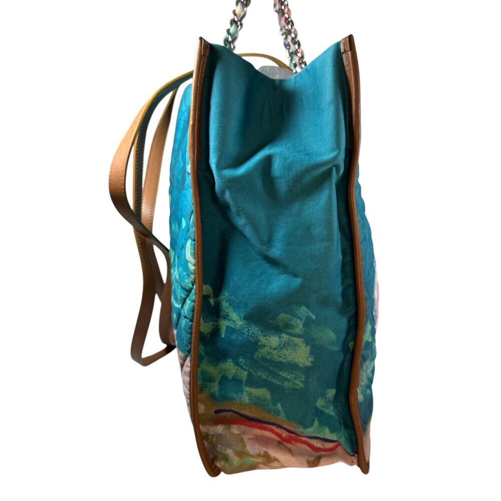 Chanel Watercolor Vintage Bag Graffiiti Tote Rare 2011 Shoulder Purse Rare CC - Picture 3 of 15